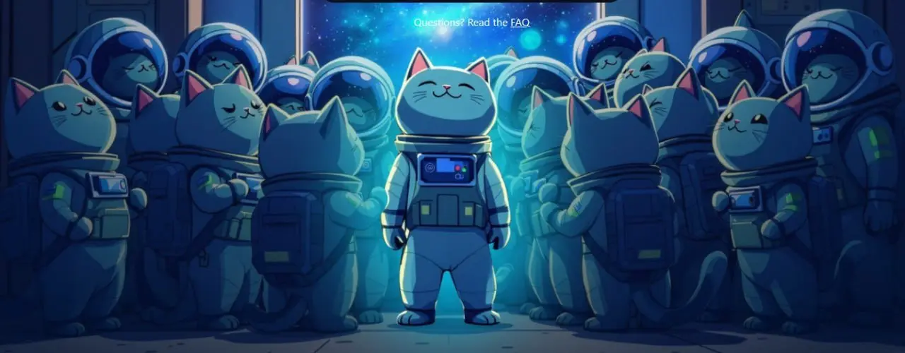 Background with astronauts and sci-fi control panel